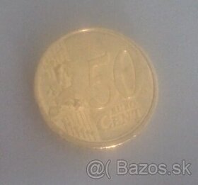 Velmi vzacna minca - Belgicky 50 Cent 2009 - Chyborazba