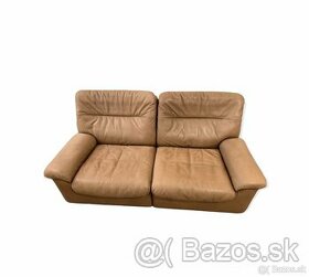 DE SEDE model DS 66 - dvoumístná kožená sofa + křeslo - 1