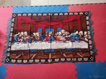 Nástenný gobelin s motívom poslednej večere a Ježiša - 1