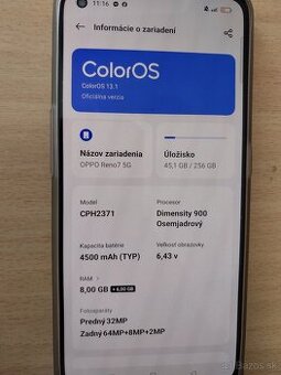 Oppo reno 7 5G 256 GB