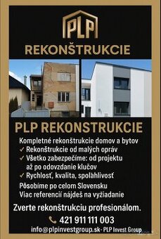 Rekonštrukcie bytov a domov