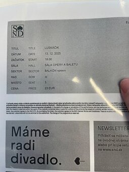 Luskáčik balet 13.12