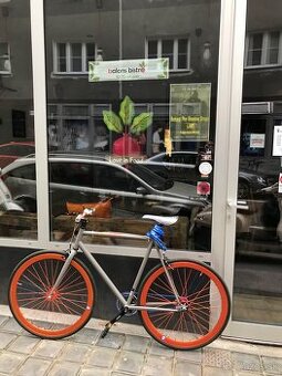 Mestský bicykel Original Grey & Orange