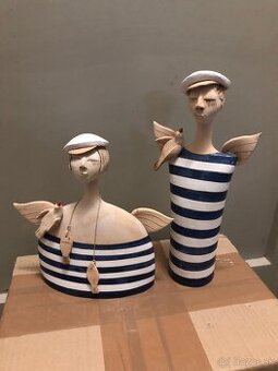 Dekoračné sošky - Chlapec a dievča