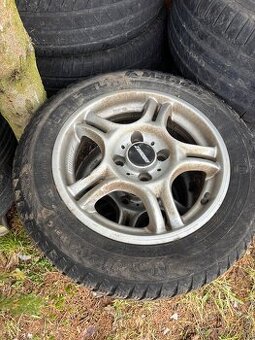 Hliníkové disky 4x100 R14 zimne pneu 185/60 R14