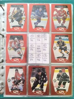 Hokejové kartičky - mix 90's