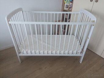 Detská postieľka polohovateľná 120x60