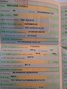Predám Fiat ducato 2.3 diesel 96kw