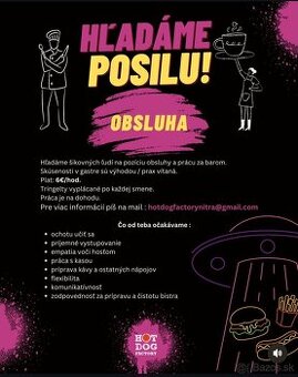 Hľadáme súrne brigádnikov