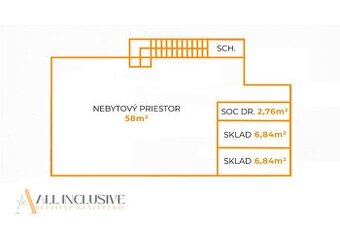 ALL  INCLUSIVE I OBCHODNÝ PRIESTOR V CENTRE MESTA NA  PREDAJ