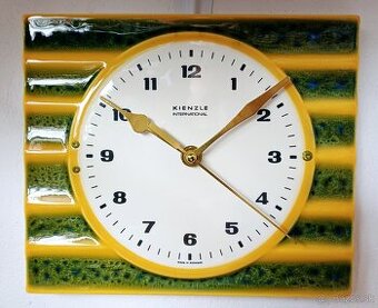 Retro nemecke porcelanove hodiny KIENZLE INTERNATIONAL