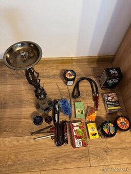 Vodná fajka / Shisha – kompletný set z Egypta + darček