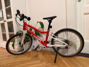 Detský bicykel woom 4, 20", červeno-biely