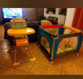 Detská stolička a ohradka