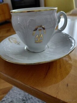 Retro šálky, taniere, misky s logom kúpelov