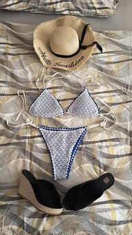 Dámske plavky nové veľkosť L kráľovská modrá