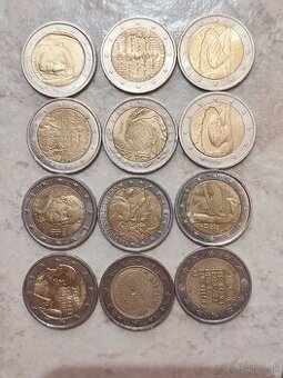2 eurové mince