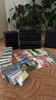 Retro Hi-Fi veža YOKO YHA-202 s gramofónom + reproduktory
