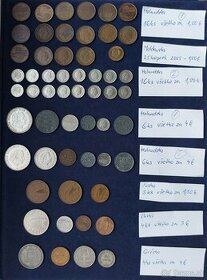 Zbierka mincí - Európa - Grécko, Holandsko,Modlavsko, Írsko