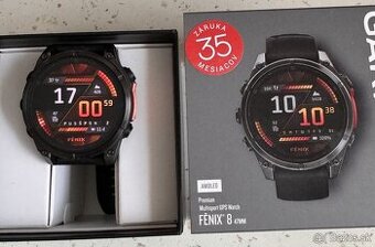 predám Garmin Fenix 8 47 mm AMOLED Slate Gray Steel/Black Ba