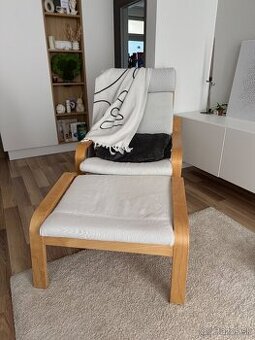 IKEA kreslo v béžovo-sivej farbe