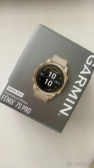 Garmin fenix 7S Pro Sapphire Solar hodinky, Soft Gold Stainl