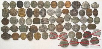 Slovenské štítky / známky na palicu / hůlku či špacírku