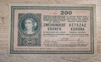 200 koruna 1918, A 1018, Rakúsko Uhorsko