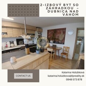 🏡  2-izbový byt so záhradkou + záhradný domček