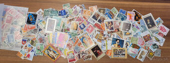 vyše 1000 ks známok Európa a svet + 70 g skartu (Nemecko)