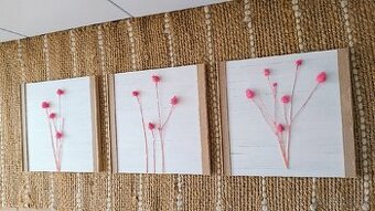 Originálne Handmade drevené obrazy kus alebo sada