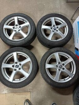 ❄️zimné 4ks alu disky 5x112 R17 pneu 205/55 R17 6mm