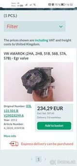 EGR  Valve Amarok ,Crafter