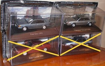 FORD GHIA /1993/+CHEVROLET CUTLASS/1998/, 1:43 , DE AGOSTINI