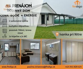 Novostavbu rodinného domu (bungalov) v Ivanke pri Nitre na p