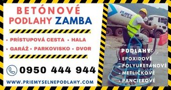 PRIEMYSELNÉ PODLAHY,KOMUNIKÁCIE,VJAZDY...