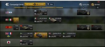 účet war Thunder mobile