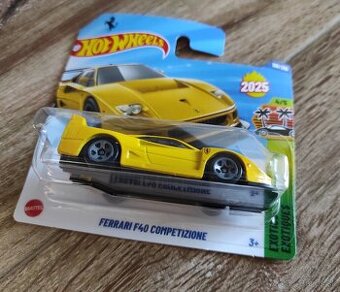 HOT WHEELS - Ferrari F40 Competizione - žlté