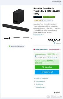 Soundbar Sony Bravia Theatre Bar 6