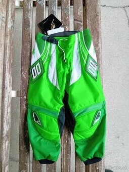 Detské kvalitné nohavice shot zelené 3-7 rokov - 1