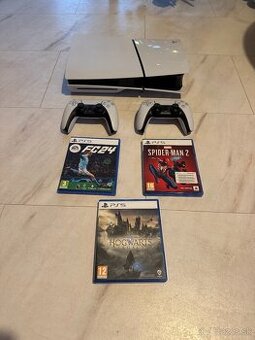 PlayStation 5 (Slim) - 1TB + 2× DualSense ovládač + hry