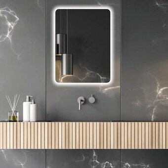 2ks LED zrkadlo do kupelne s integrovanym osvetlenim (45x75)