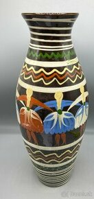 Váza karička, pozdišovská keramika, 45 cm