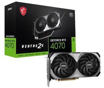 Predám MSI GeForce RTX 4070 VENTUS 2X E 12G OC