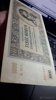 Predám 1000korun československo 1945 séria 10C