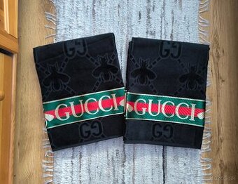 Luxusná osuška Gucci - čierna