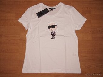 Karl Lagerfeld dámske biele tričko - 1