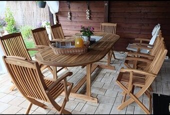 Zahradne stolicky akaciove drevo-nove-8ks