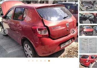 DACIA SANDERO 1.2 2013 predám MOTOR D4F F7 DVERE, PREVODOVKA