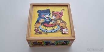 Obrázkové kocky + Obliekanie Medvedík